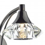 Luther - Black Chrome Wall Lamp with Crystal Luther - Black Chrome Wall Lamp with Crystal