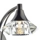 Dar-LUT0767 - Luther - Decorative Black Chrome with Crystal Single Wall Lamp