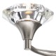 Dar-LUT0946 - Luther - Decorative Satin Chrome with Crystal 2 Light Wall Lamp