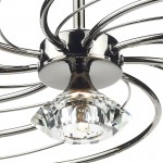 Luther - Black Chrome 10 Light Centre Fitting with Crystal Luther - Black Chrome 10 Light Centre Fitting with Crystal