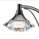 Dar-LUT4167 - Luther - Decorative Black Chrome with Crystal Table Lamp