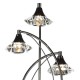 Dar-LUT4967 - Luther - Decorative Black Chrome with Crystal 3 Light Floor Lamp
