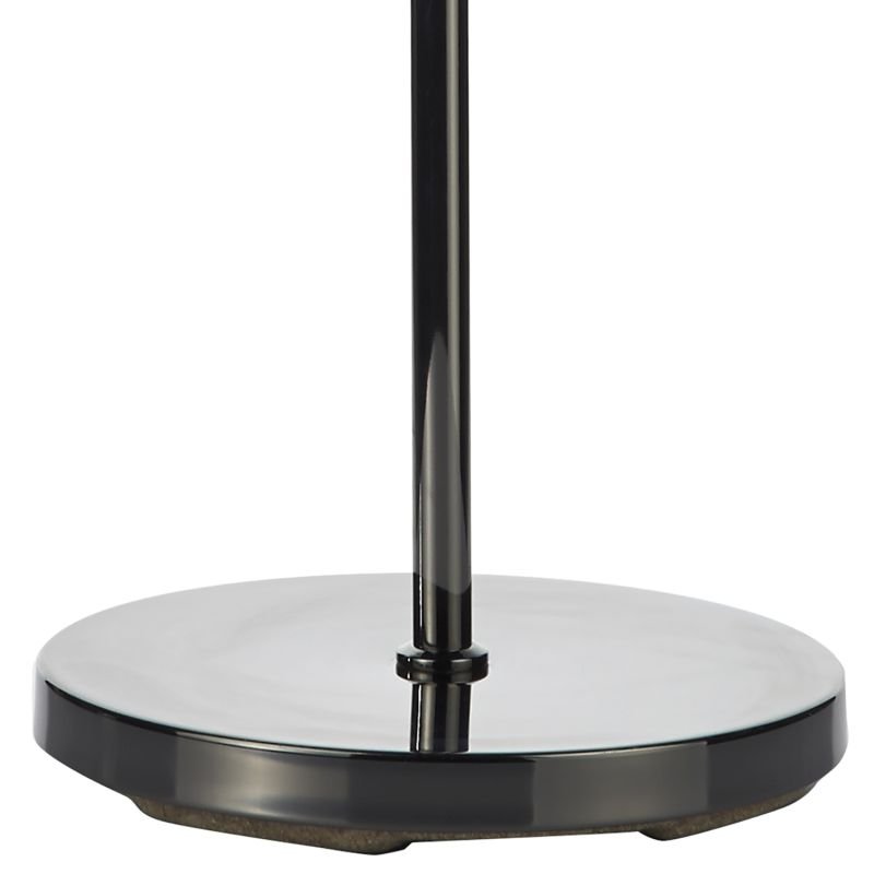 Dar-LUT4967 - Luther - Decorative Black Chrome with Crystal 3 Light Floor Lamp