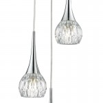 Lyall - Chrome 3 Light Cluster Pendant with Decorative Glass Lyall - Chrome 3 Light Cluster Pendant with Decorative Glass