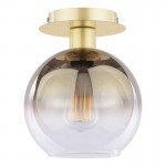 Lycia - Gold Semi Flush with Gold Mirrored Ombre Glass Lycia - Gold Semi Flush with Gold Mirrored Ombre Glass