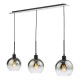 Dar-LYC0322 - Lycia - Mirrored Ombre Glass & Black 3 Light over Island Fitting