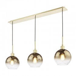 Lycia - Gold 3 Light over Island Fitting with Gold Mirrored Ombre Glasses Lycia - Gold 3 Light over Island Fitting with Gold Mirrored Ombre Glasses