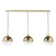 Dar-LYC0335 - Lycia - Gold 3 Light over Island Fitting with Gold Mirrored Ombre Glasses