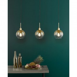 Lycia - Gold 3 Light over Island Fitting with Gold Mirrored Ombre Glasses Lycia - Gold 3 Light over Island Fitting with Gold Mirrored Ombre Glasses