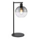 Dar-LYC4222 - Lycia - Black Table Lamp with Smoked Mirrored Ombre Glass