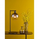 Lycia - Black Table Lamp with Smoked Mirrored Ombre Glass Lycia - Black Table Lamp with Smoked Mirrored Ombre Glass