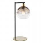 Lycia - Black & Gold Table Lamp with Gold Mirrored Ombre Glass Lycia - Black & Gold Table Lamp with Gold Mirrored Ombre Glass