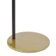 Dar-LYC4235 - Lycia - Black & Gold Table Lamp with Gold Mirrored Ombre Glass