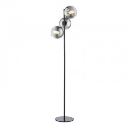 Lycia - Black 3 Light Floor Lamp with Smoked Mirrored Ombre Glasses Lycia - Black 3 Light Floor Lamp with Smoked Mirrored Ombre Glasses