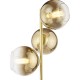 Dar-LYC4935 - Lycia - Gold 3 Light Floor Lamp with Gold Mirrored Ombre Glasses