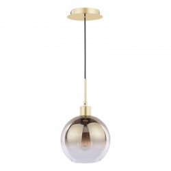 Lycia - Gold Pendant with Gold Mirrored Ombre Glass Lycia - Gold Pendant with Gold Mirrored Ombre Glass