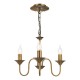 Dar-LYD0363 - Lydian - Antique Bronze 3 Light Centre Fitting
