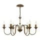 Dar-LYD0663 - Lydian - Antique Bronze 6 Light Centre Fitting