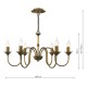 Dar-LYD0663 - Lydian - Antique Bronze 6 Light Centre Fitting