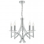 Lyon -  Decorative Polished Chrome 5 Light Centre Fitting Lyon -  Decorative Polished Chrome 5 Light Centre Fitting