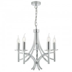Lyon -  Decorative Polished Chrome 5 Light Centre Fitting Lyon -  Decorative Polished Chrome 5 Light Centre Fitting