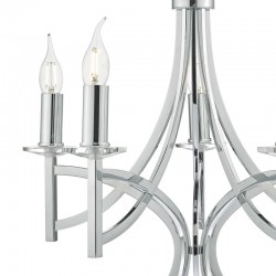 Lyon -  Decorative Polished Chrome 5 Light Centre Fitting Lyon -  Decorative Polished Chrome 5 Light Centre Fitting