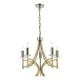 Dar-LYO0575 - Lyon - Antique Brass 5 Light Centre Fitting