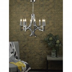 Lyon - Decorative Polished Chrome 8 Light Centre Fitting Lyon - Decorative Polished Chrome 8 Light Centre Fitting