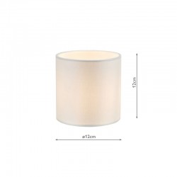 Lyris - Shade Only - 12 cm Ivory Cotton Drum Shade Lyris - Shade Only - 12 cm Ivory Cotton Drum Shade