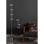 Lysandra - Chrome 2 Light Table Lamp with Smoked Mirrored Glasses Lysandra - Chrome 2 Light Table Lamp with Smoked Mirrored Glasses