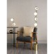 Dar-LYS4935 - Lysandra - Gold 4 Light Floor Lamp with Opal Glasses