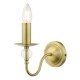 Wall Lights - Lyzette - Aged Gold & Ribbed Glass Wall Lamp Dar-LYZ0745 - Lyzette - Aged Gold & Ribbed Glass Wall Lamp