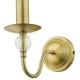 Dar-LYZ0745 - Lyzette - Aged Gold & Ribbed Glass Wall Lamp