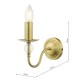 Dar-LYZ0745 - Lyzette - Aged Gold & Ribbed Glass Wall Lamp