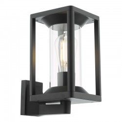 Mackenzie - Black Wall Lamp with Clear Glass Mackenzie - Black Wall Lamp with Clear Glass