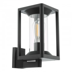 Mackenzie - Black Wall Lamp with Clear Glass Mackenzie - Black Wall Lamp with Clear Glass