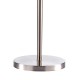 Dar-MAD4946 - Madrid - Satin Chrome Floor Lamp with White Shade