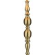 Dar-MAD4975 - Madrid - Antique Brass Floor Lamp with Beige Shade