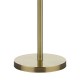 Dar-MAD4975 - Madrid - Antique Brass Floor Lamp with Beige Shade