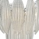 Ceiling Lights - Maeve - Clear Glass Leaves & Polished Chrome 6 Light Pendant Dar-MAE0608 - Maeve - Clear Glass Leaves & Polished Chrome 6 Light Pendant
