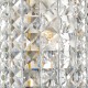 Crystal & Acrylic - Matrix - Crystal with Chrome 2 Light Wall Lamp Dar-MAT0950 - Matrix - Crystal with Chrome 2 Light Wall Lamp
