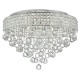Crystal & Acrylic - Matrix - Crystal with Chrome 9 Light Ceiling Lamp Dar-MAT1350 - Matrix - Crystal with Chrome 9 Light Ceiling Lamp