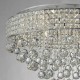 Crystal & Acrylic - Matrix - Crystal with Chrome 9 Light Ceiling Lamp Dar-MAT1350 - Matrix - Crystal with Chrome 9 Light Ceiling Lamp
