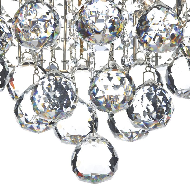 Crystal & Acrylic - Matrix - Crystal with Chrome 3 Light Ceiling Lamp Dar-MAT5350 - Matrix - Crystal with Chrome 3 Light Ceiling Lamp