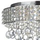 Dar-MAT5450 - Matrix - Crystal with Chrome 5 Light Ceiling Lamp
