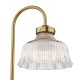 Dar-MAU4242 - Maude - Natural Brass Table Lamp with Ribbed Glass