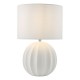 Dar-MAV4233 - Mavis - White Ceramic Table Lamp with Ivory Shade