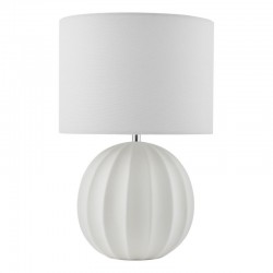 Mavis - White Ceramic Table Lamp with Ivory Shade Mavis - White Ceramic Table Lamp with Ivory Shade