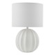 Dar-MAV4233 - Mavis - White Ceramic Table Lamp with Ivory Shade