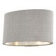 Dar-MEL0739 - Melody - Brushed Silver Wall Lamp with Grey Shade